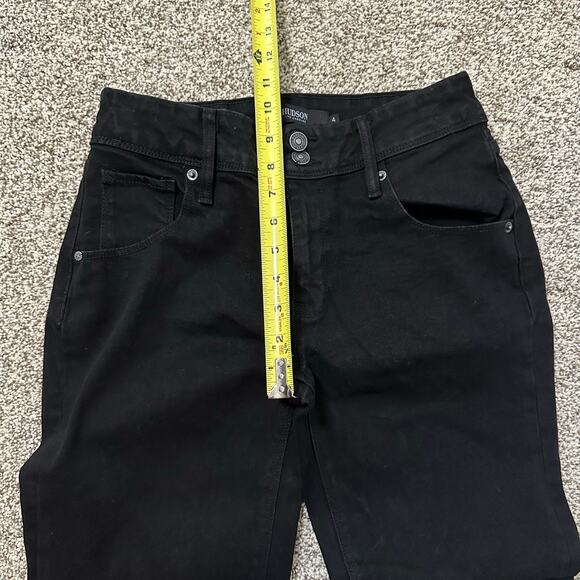 Hudson black straight leg jeans size 4 - Picture 11 of 12